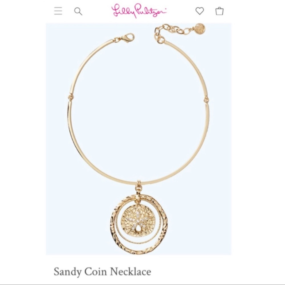 Lilly Pulitzer sandy coin necklace